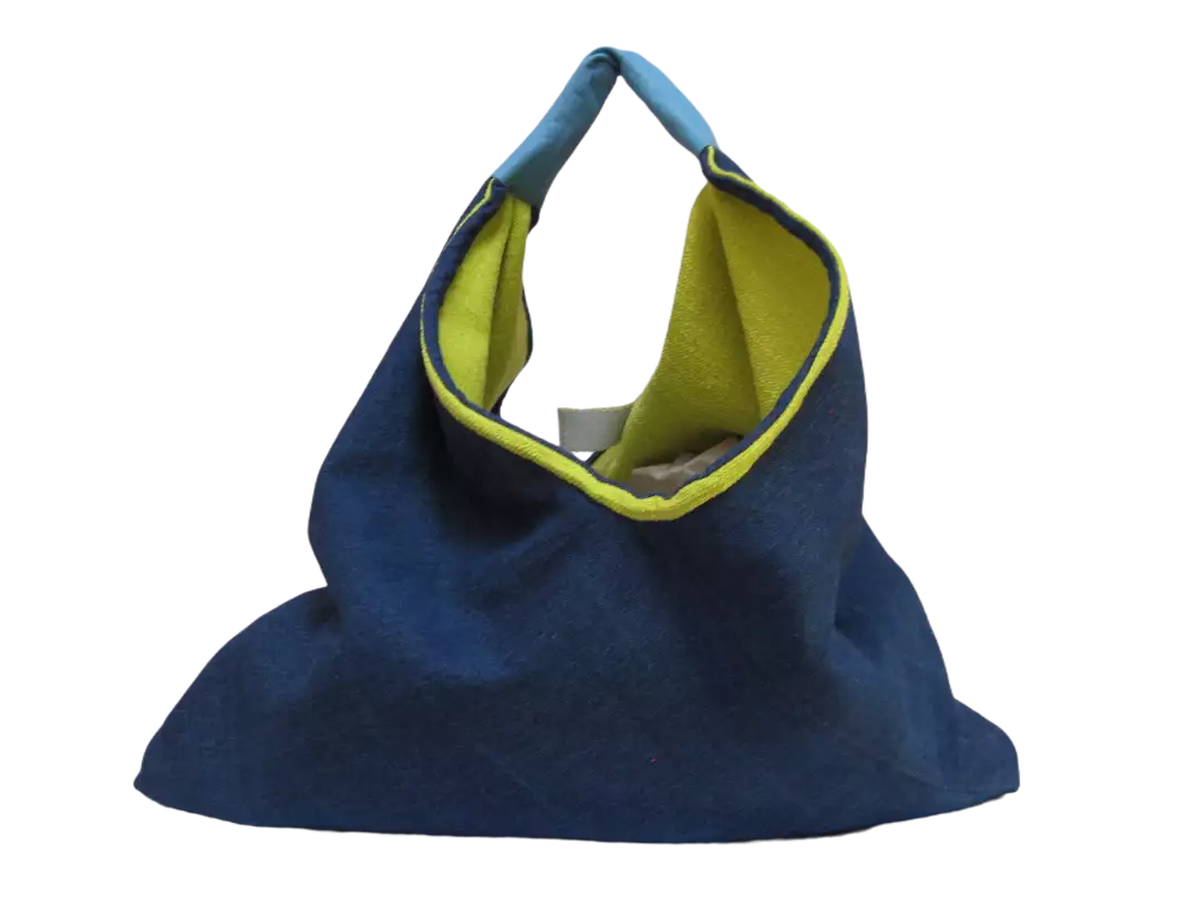 Sac réversible Lin/coton/denim